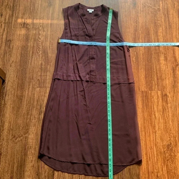 Splendid Sleeveless Dress Plum Split Neck Size Small - Picture 4 of 7